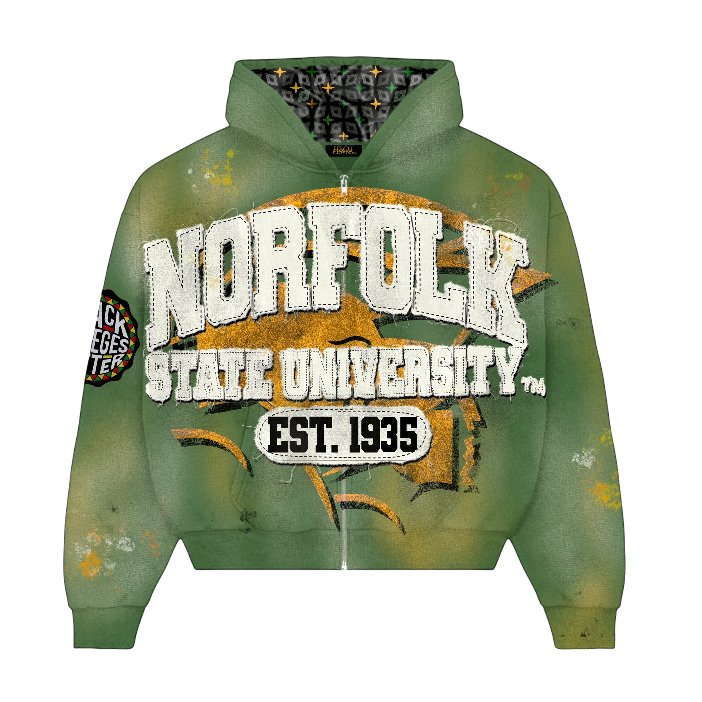 Green Norfolk State University Silk Infused Lifestyle Jacket