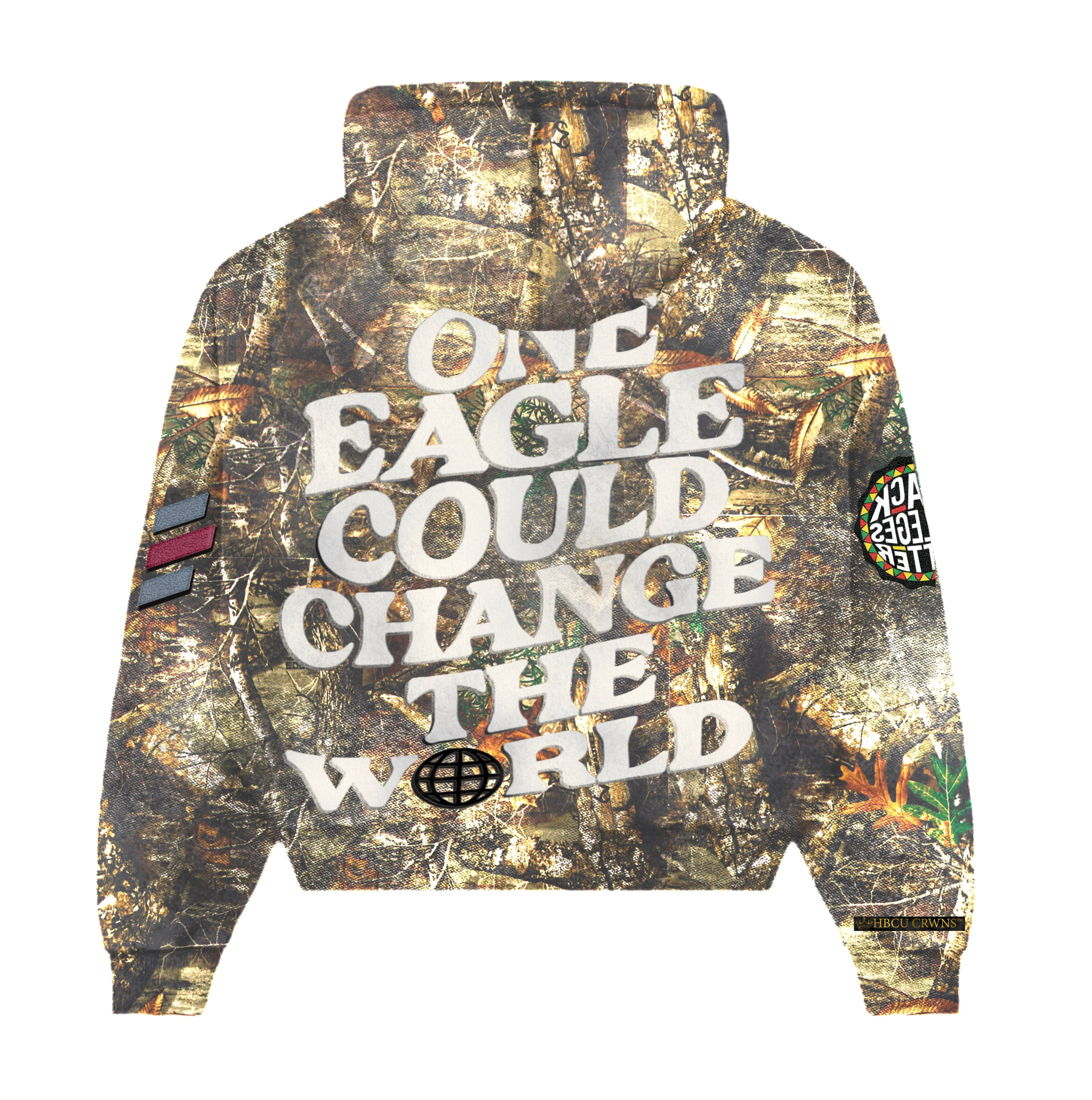 Camouflage "North Carolina Central University" Silk Infused Lifestyle Jacket